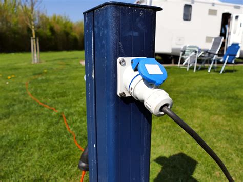 campgrounds usually your site ends at the electrical box|campsite electrical outlet cord.